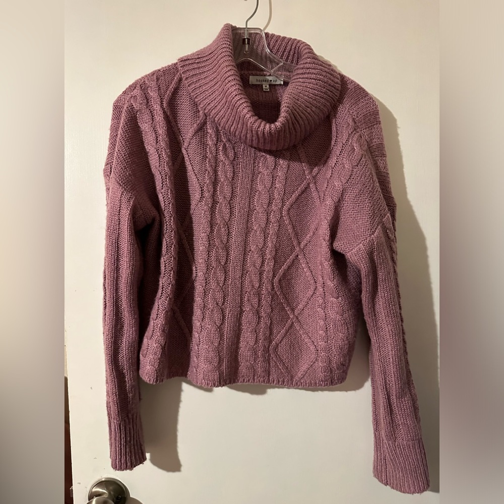 Pink cropped sweater
